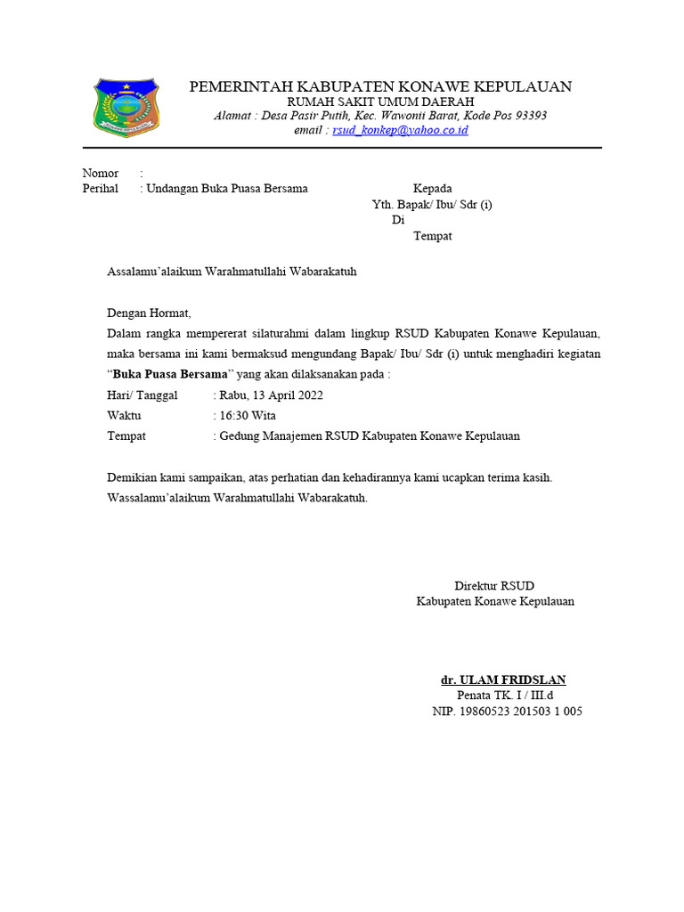 undangan bukber | PDF