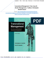 Test Bank For Transnational Management Text Cases Readings in Cross Border Management 7 Edition Christopher Bartlett Downl