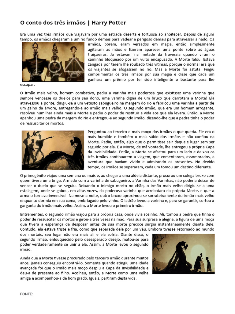 CLUBE 9 - O Conto Dos Três Irmãos | PDF