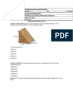 Avaliação Matemática 2 Série