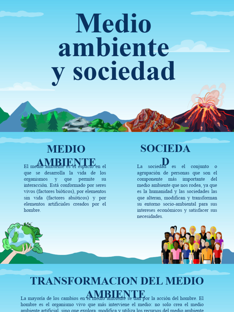 Relación entre Sociedad y Medio Ambiente | PDF | Entorno natural ...