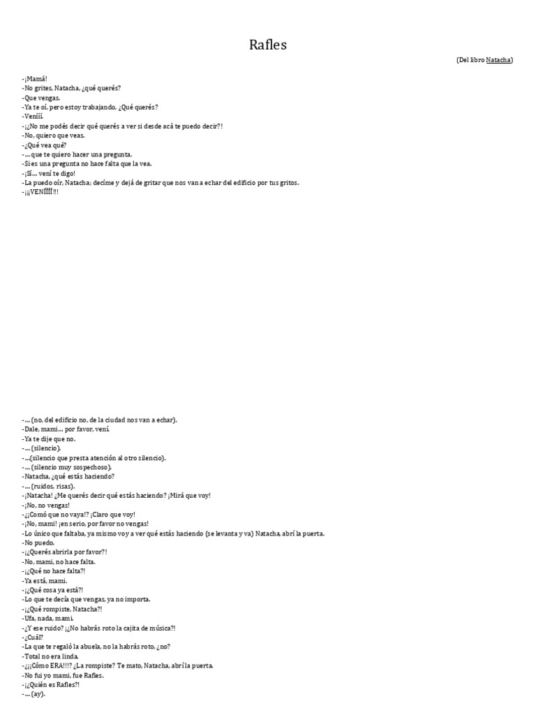 Rafles | PDF