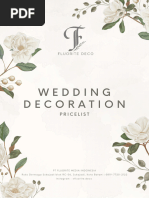 2023 Wedding Engagement Decoration Pricelist