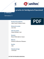 Actividad No.5. Aplicación de Prueba de Inteligencia Emocional y Ensayo