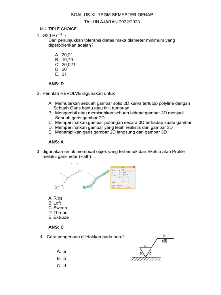Soal Us Cam | PDF