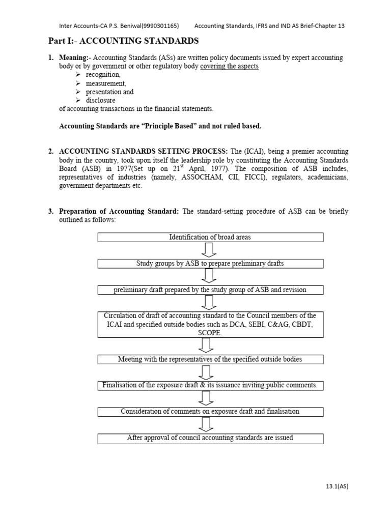 Overview of Indian Accounting Standards | PDF | International Financial ...