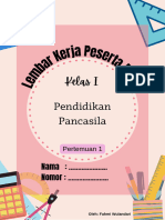 LKPD Kelas 1 Pendidikan Pancasila