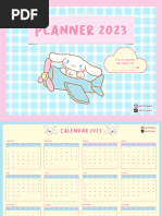 Cinnamoroll Planner 2023