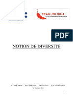 Projet HSE2 Notion de Diversité