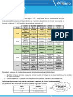 Comunicado Exàmenes Bimestrales Secundaria II Bimestre