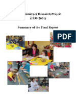 Early Numeracy Research Project - Report1999-2001