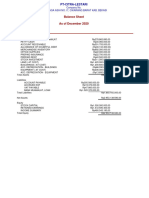 Standard Balance Sheet-CITRA