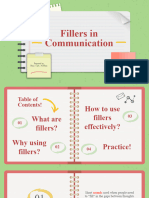 Fillers in Communication