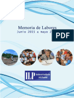 Memoria Labores ILP Junio2015mayo2016