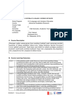 Advanced Qualitative Research Learning Contract & BCO Advance QR