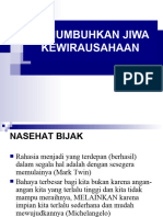 Menumbuhkan Jiwa Kewirausahaan