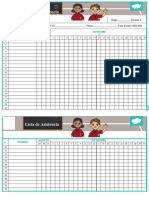 Lista de Asistencia Ciclo Escolar 2022 2023