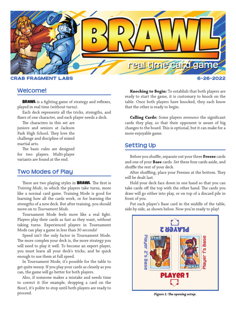 Brawl Rules 2022 A PDF Playing Cards Sports