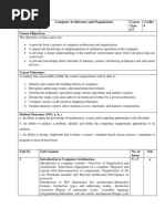 Cse2003 Computer-Architecture-And-Organization LT 1.0 1 Cse2003