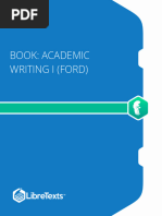 Academic Writing I Book (Ford)