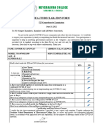 Health Declaration Form F2F Compre
