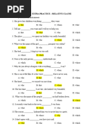 Extra Practice - Relative Clause