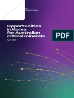 Opportunities in Korea For Australian Critical Minerals