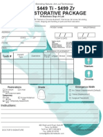 Restorative Package $449 Ti - $499 ZR: Tooth #