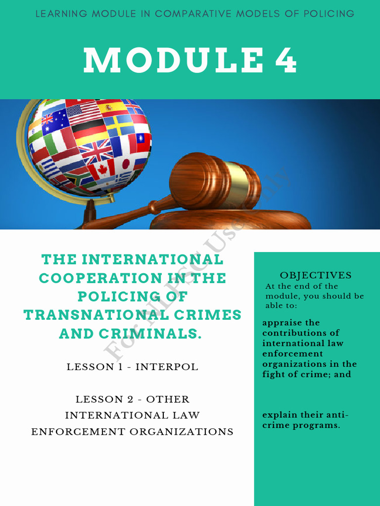 INTERPOL: Global Policing Cooperation | PDF | National Security | Justice