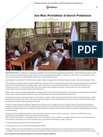 Strategi Peningkatan Mutu Pendidikan Di Daerah Pedalaman