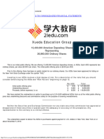 Xueda Education Group American Depositary Shares Representing