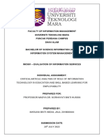 IMC651 Individual Assignment - Critical Article Analysis