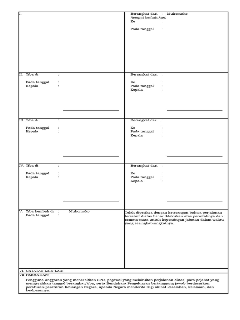 Format Sppd Baru 2023 Pdf