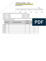 Exercã - Cios de Quã - Mica - Tabela Periã - Dica e Distribuiã - Ã - o Eletrã - Nica