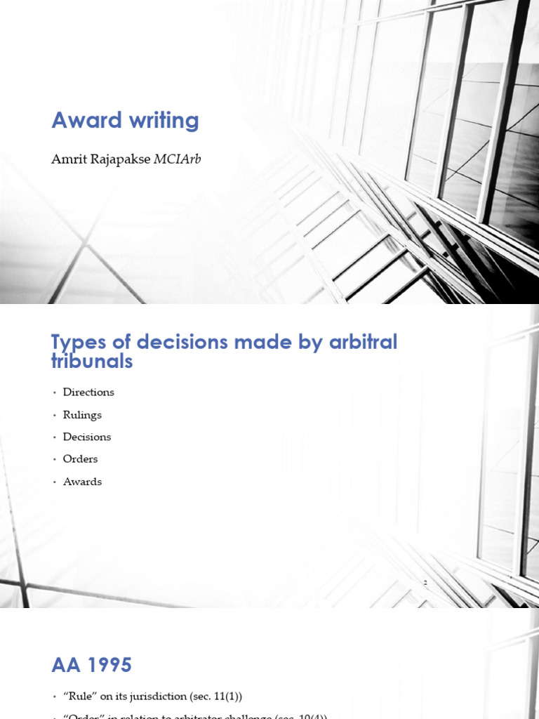 award-writing-1-pdf-arbitration-arbitral-tribunal