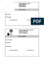 TANDA TERIMA - Kosong
