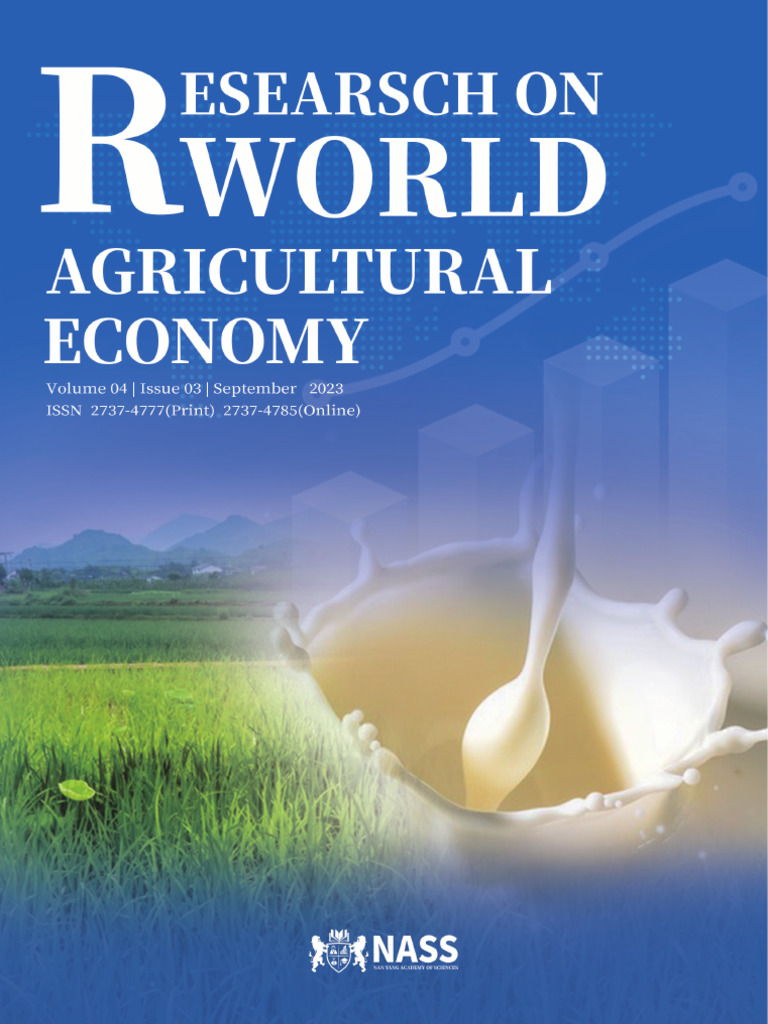 Research On World Agricultural Economy Vol.4, Iss.3 September 2023
