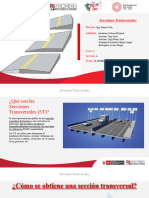 Exposición de Secciones Transversales