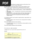 Understanding Sentence Structure | PDF | Verb | Subject (Grammar)