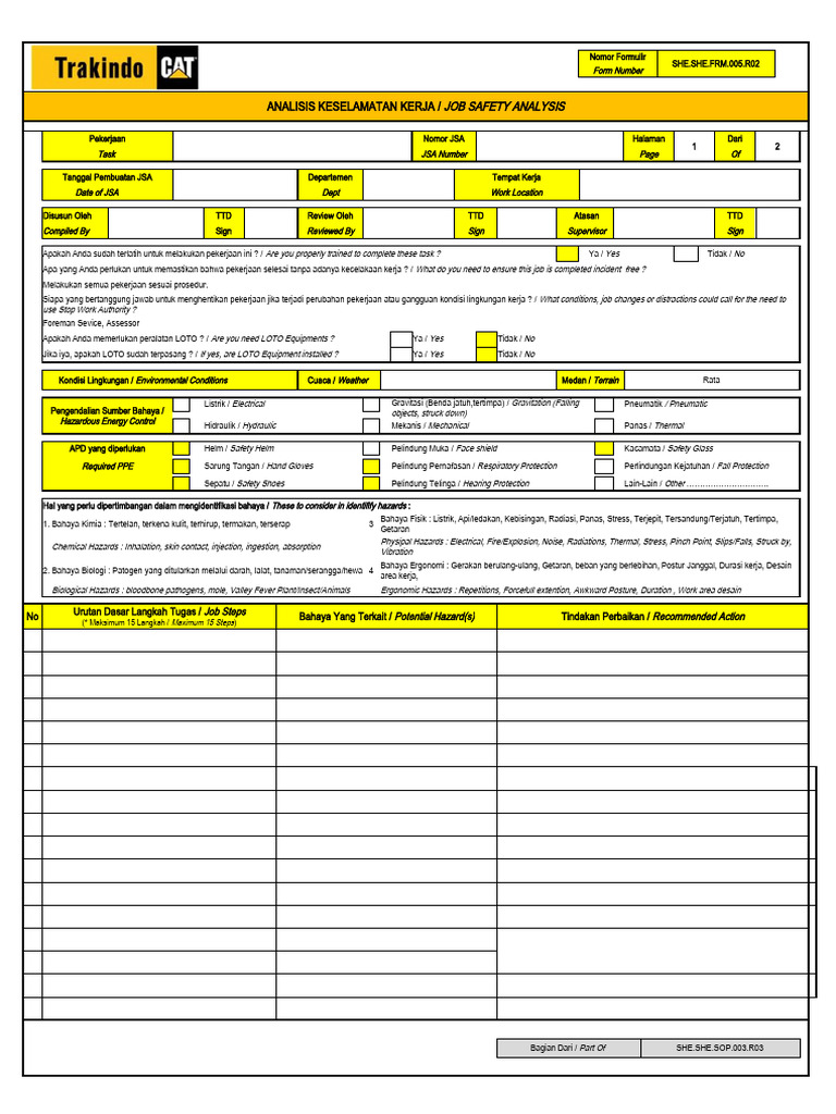 02 Form JSA R02 - RI | PDF