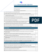 Checklist Intramuscular Injection IM