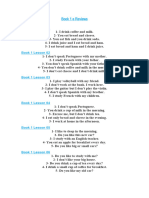 Book 1 - Dictation Sentences