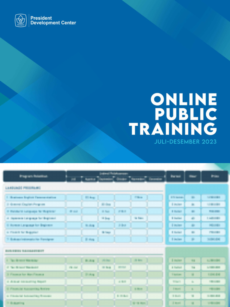 Public Online Schedule PDC PDF