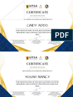 COMSSA Masterclass Certificate