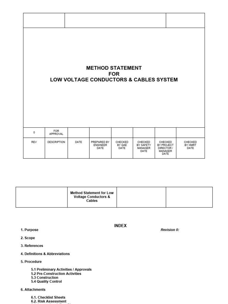 MOS Low Voltage Conductors & Cables System | PDF | Electrical Wiring ...