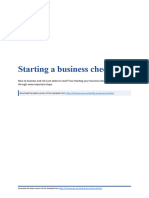 Starting A Business Checklist 2023 Gov