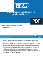 Microorganismos Patógenos en Productos Lácteos