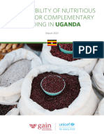 Affordability of Nutritious Foods For Complementary Feeding in Uganda