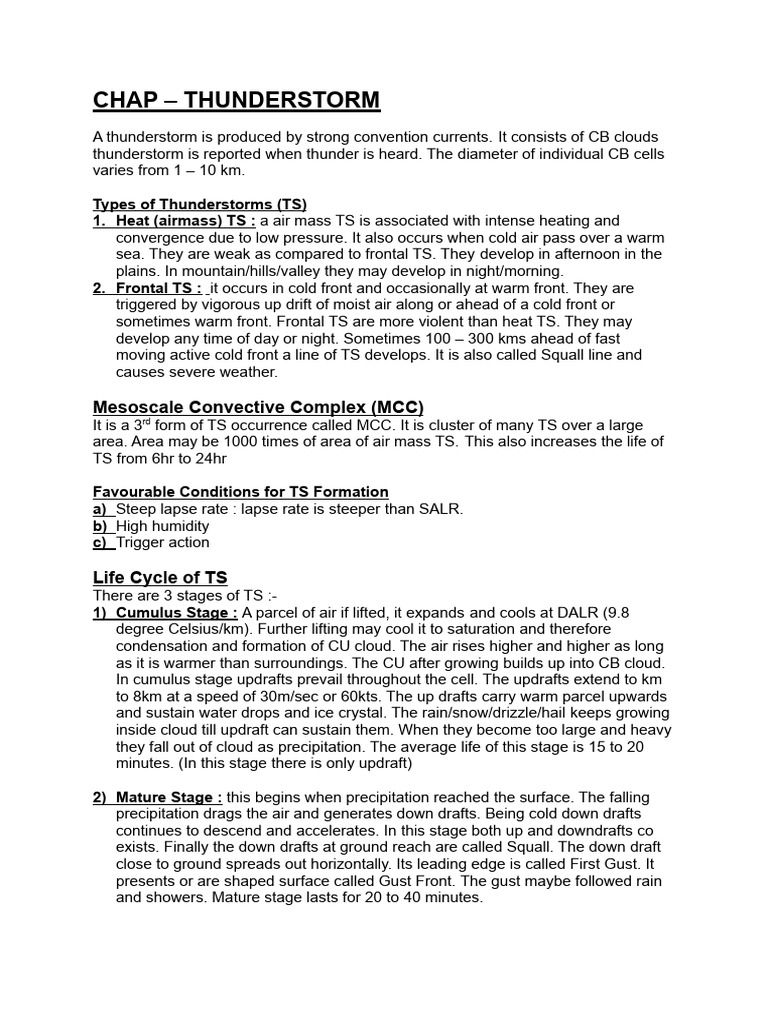 Chap Thunderstorm Download Free Pdf Cloud Thunderstorm