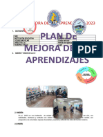 Plan de Mejora de Los Aprendizajes 2023.